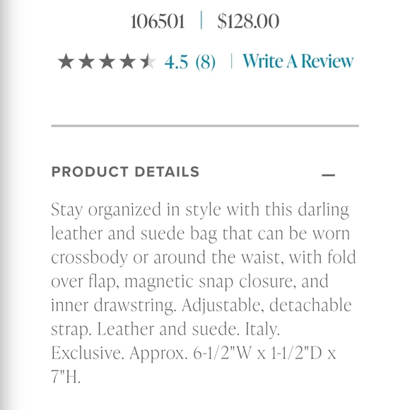 NWOT Beautiful Sundance Leather Convertable Crossbody Waist Bag - Picture 8 of 8